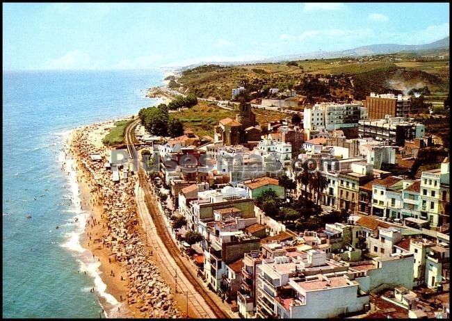 Vista parcial de San Pol de Mar en Barcelona