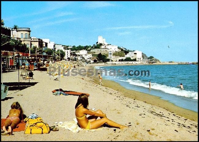 Vista de la playa de San Pol de Mar en Barcelona