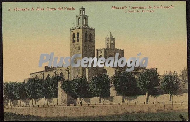 Vista del Monasterio de Sant Cugat del Vallés (Barcelona)