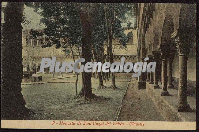 Vista del Claustro del Monasterio de Sant Cugat del Vallés (Barcelona)