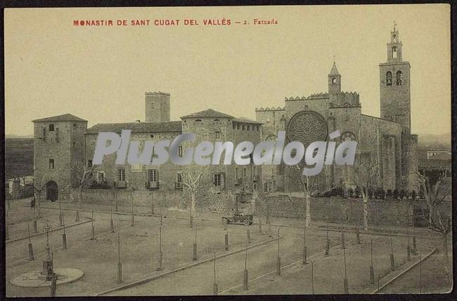 Fatxada del Monastir de Sant Cugat del Vallés (Barcelona)