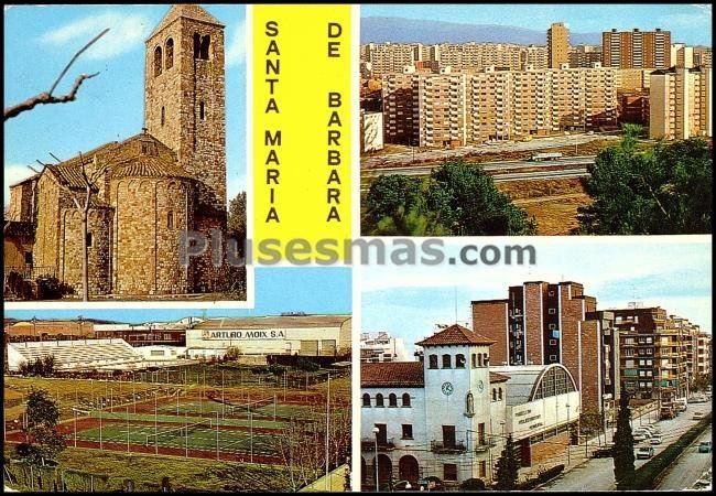 Vistas de Santa María de Bárbara en Barcelona