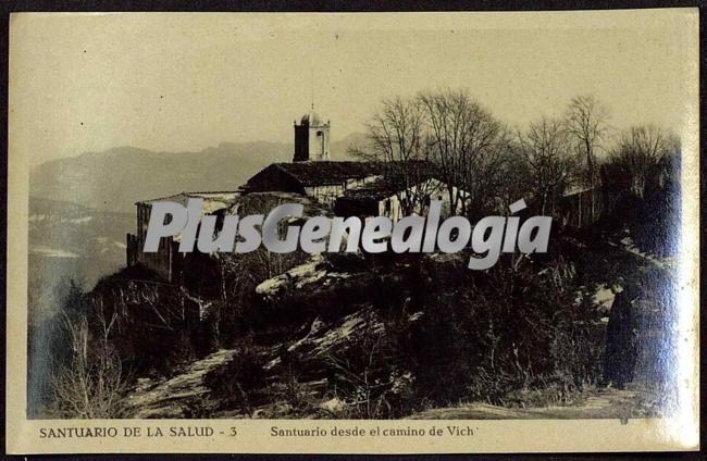 Santuario de la salud visto desde el camino de vich (barcelona)