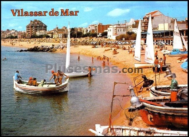 Vista de la Playa de Vilassar de Mar (Barcelona)