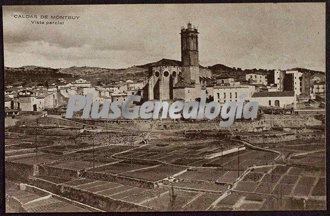 Vista parcial de caldas de montbuy (girona)