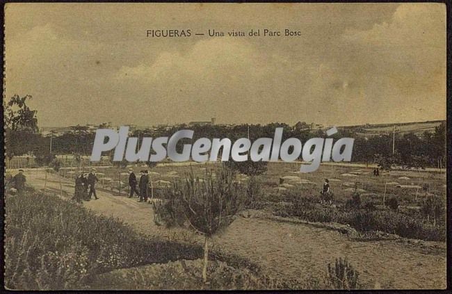 Una vista del parc bosc en figueras (girona)