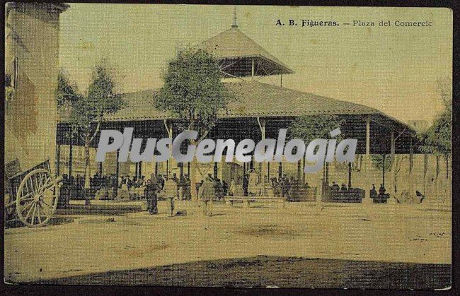 Plaza del comercio en figueras (girona)