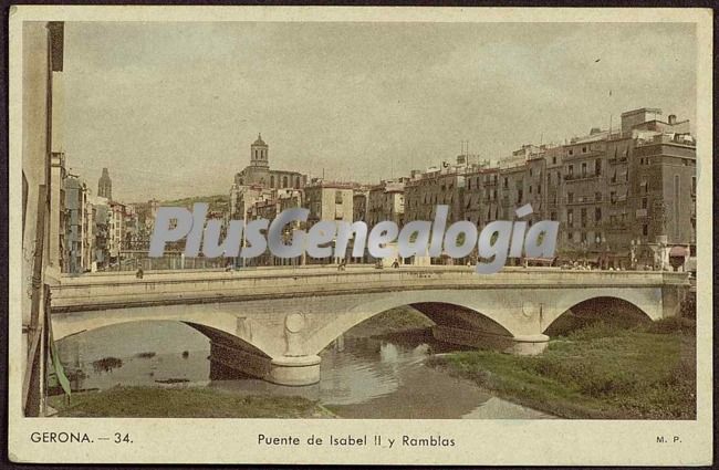 Puente de isabel ii y ramblas de girona