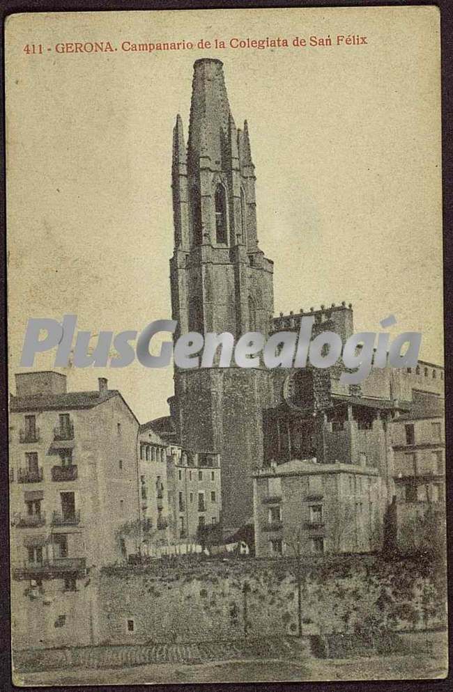 Campanario de la colegiata de san félix de girona