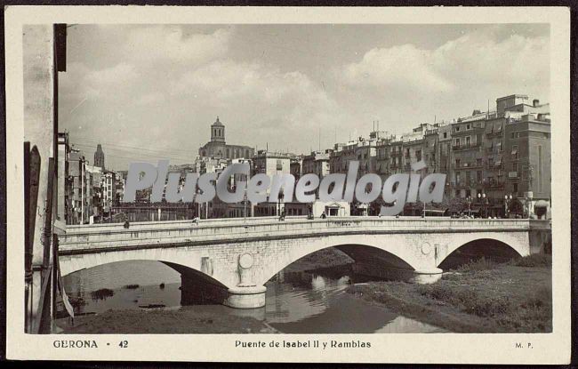 Puente de isabel ii y ramblas de girona