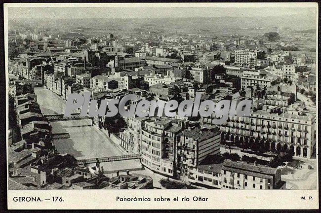 Panorámica sobre el río oñar de girona