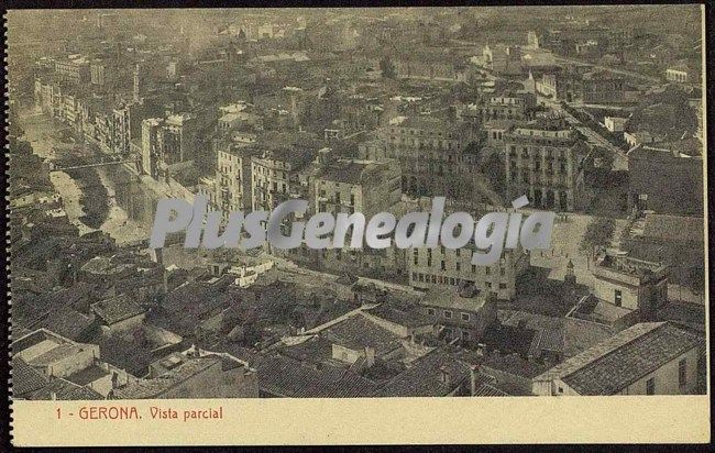 Vista de pájaro parcial de girona