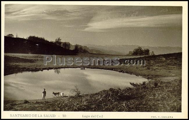 Lago del coll en el santuario de la salud (gerona)