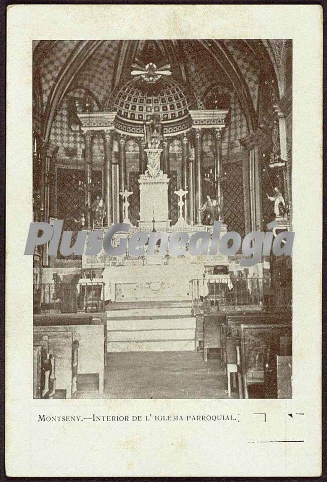 Interior de l´iglesia parroquial de montseny (girona)