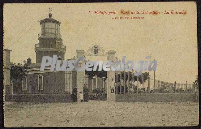 La entrada al faro de san sebastián de palafrugell (girona)