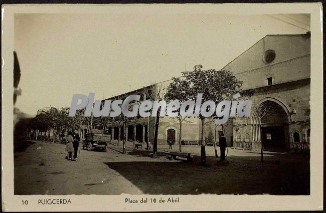 Plaza del 10 de abril de puigcerdá (girona)