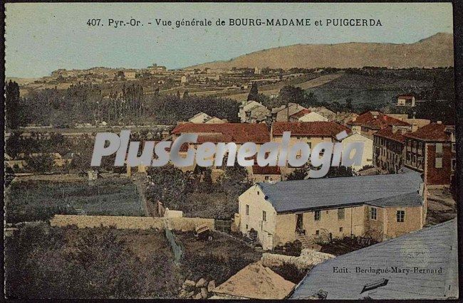 Vue générale de bourg - madame de puigcerdá (girona)