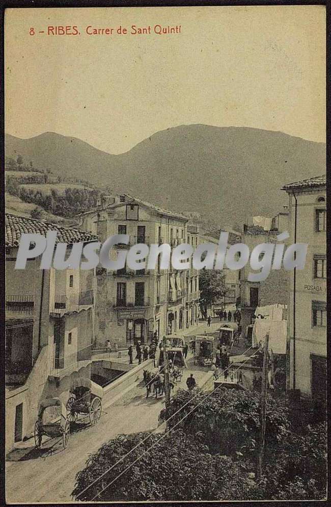 Carrer de sant quintí en ribes (girona)