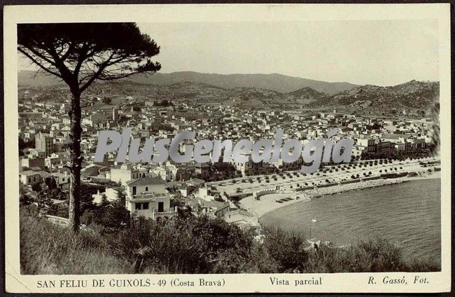 Vista parcial de san feliu de guixols (girona)