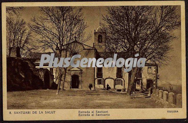 Entrada al santuario en sant feliu de pallarols (girona)