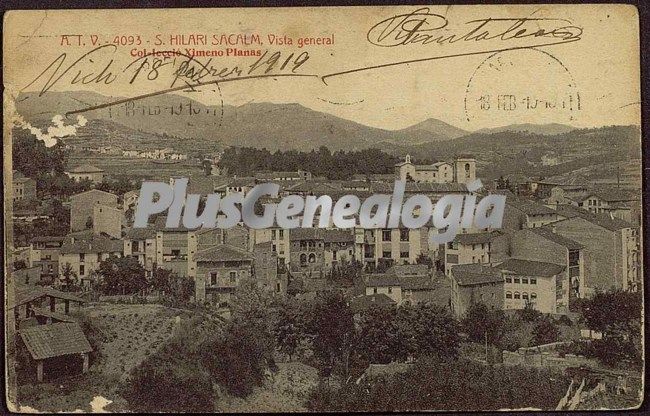 Vista general de sant hilari sacalm (girona)