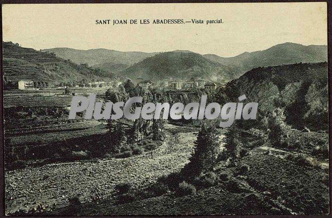 Vista parcial de sant joan de les abadeses (girona)