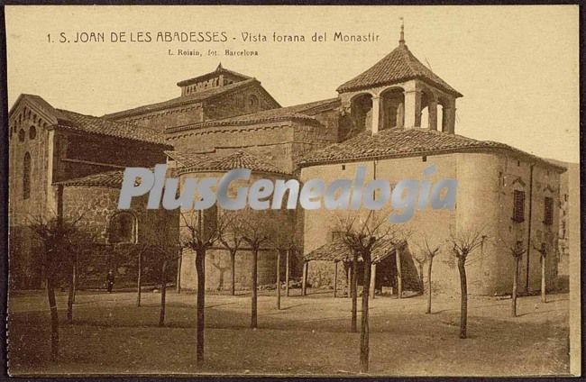 Vista forana del monasteri de sant joan de les abadeses (girona)