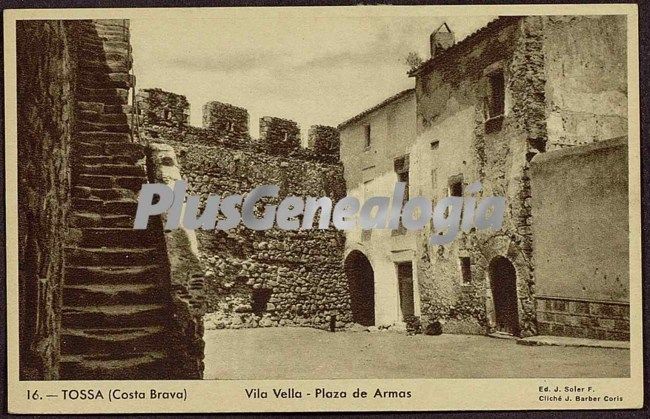 Vila vella - plaza de armas de tossa de mar (girona)