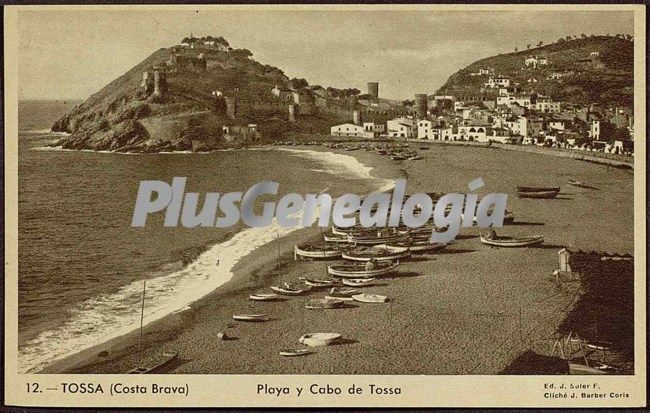 Playa y cabo de tossa de mar (girona)