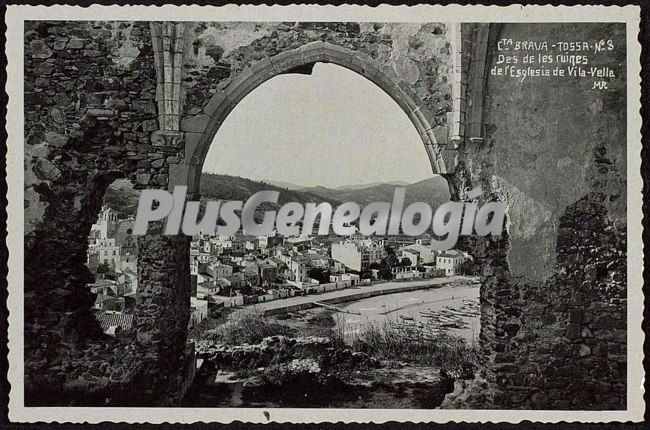 Ruines de l´eglesia de vila - vella de tossa de mar (girona)