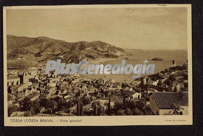 Vista parcial de tossa de mar (girona)