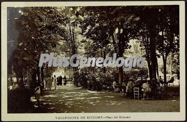 Parc del balneari de vallfogona de riucop (girona)