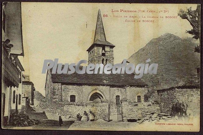 La iglesia de bossots en el valle de arán en bossots (lleida)