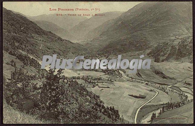 Vista de los pirineos en el valle de arán en bossots (lleida)