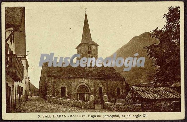 Església parroquial (sigle xii) en el valle de arán en bossots (lleida)