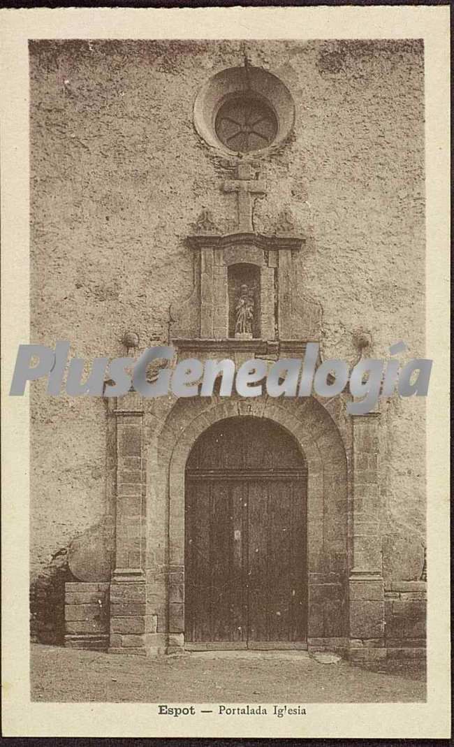 Portalada iglesia en espot (lleida)