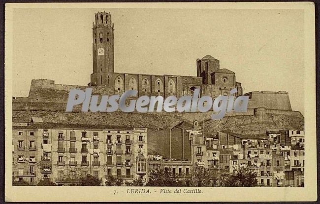 Vista del castillo de lleida