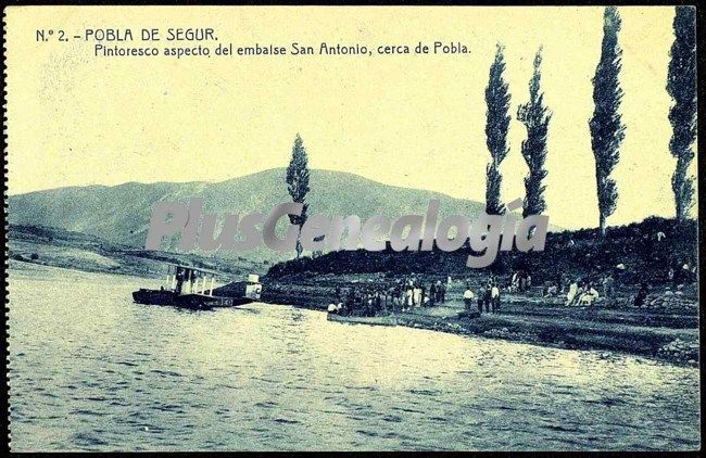 Pintoresco aspecto del embalse san antonio, ceca de pobla de segur (lleida)