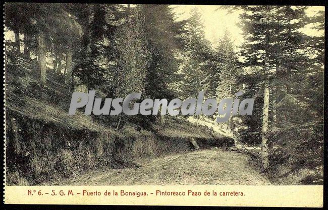 Pintoresco paso de la carretera del puerto de la bonaigua (lleida)