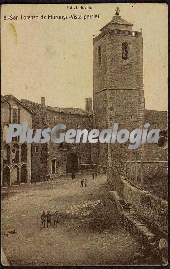 Vista parcial de san lorenzo de morunys (lleida)