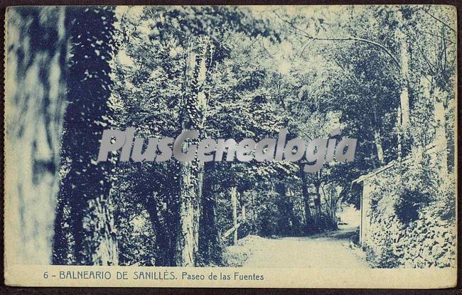 Paseo de las fuentes del balneario de sanillès (lleida)