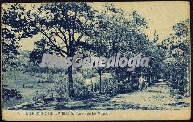 Paseo de las acáclas de sanillès (lleida)