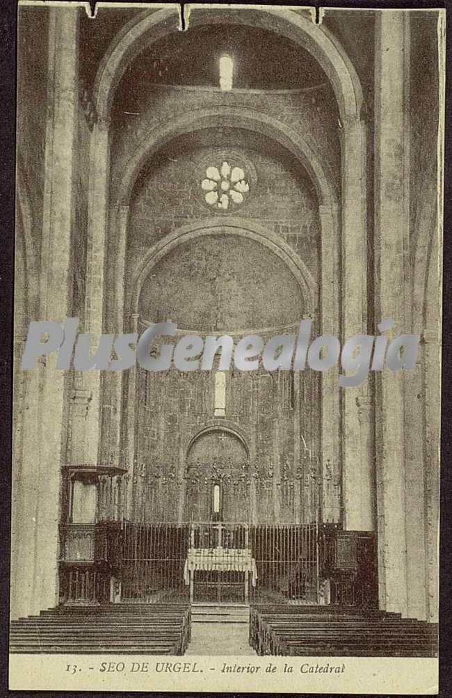 Interior de la catedral de seo de urgel (lleida)