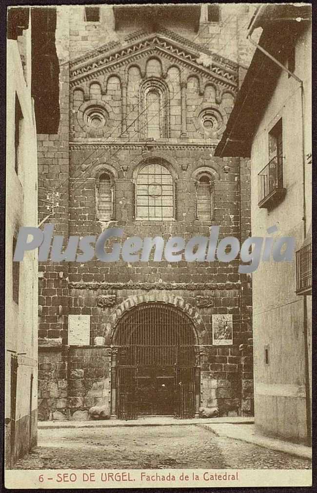 Fachada de la catedral de seo de urgel (lleida)