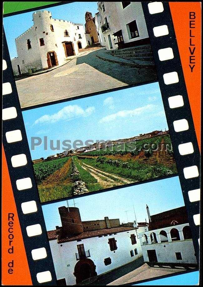 Vista panorámica i plaça del caudillo de bellvey (tarragona)