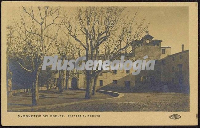 Entrada al recinte del monasterie de poblet (tarragona)