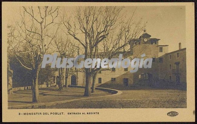 Entrada al recinte del monestir de poblet (tarragona)