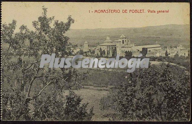 Vista general del monasterio de poblet (tarragona)