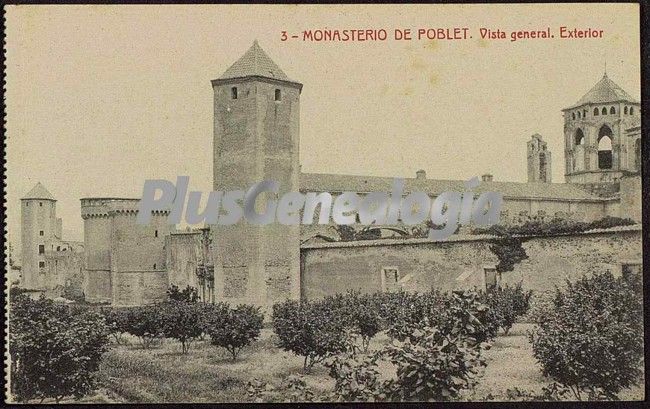 Exterior del monasterio de poblet (tarragona)