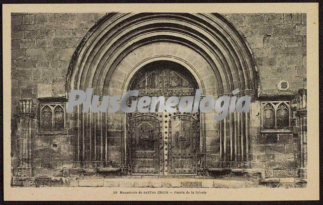 Puerta de la iglesia del monasterio de santa creus (tarragona)